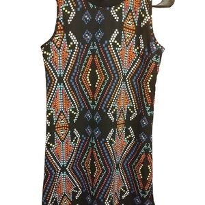 Xhilaration Multicolor Geometric Sleeveless Dress​